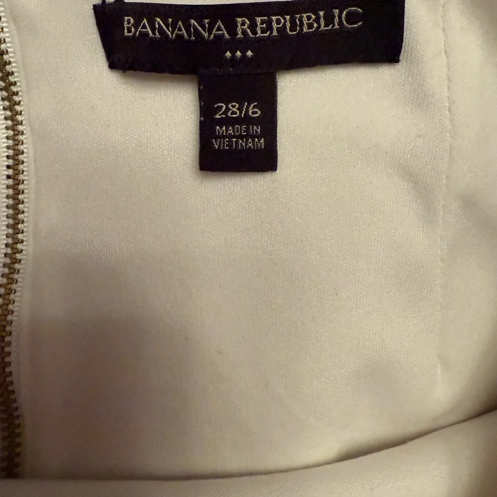 New Banana Republic Cream size 6 waffle Skirt fit flare Anthropologie $89 - Picture 5 of 5